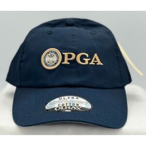 PGA  Strap Back Golf Hat / Cap - OSFA  - NEW - Blue - NEW - OURAY - 100% Cotton